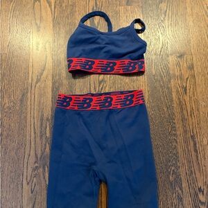 New Balance Blue and Red Activewear Set